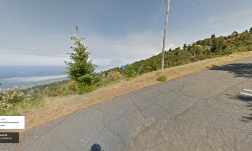 secluded lot in Shelter Cove, Humboldt County