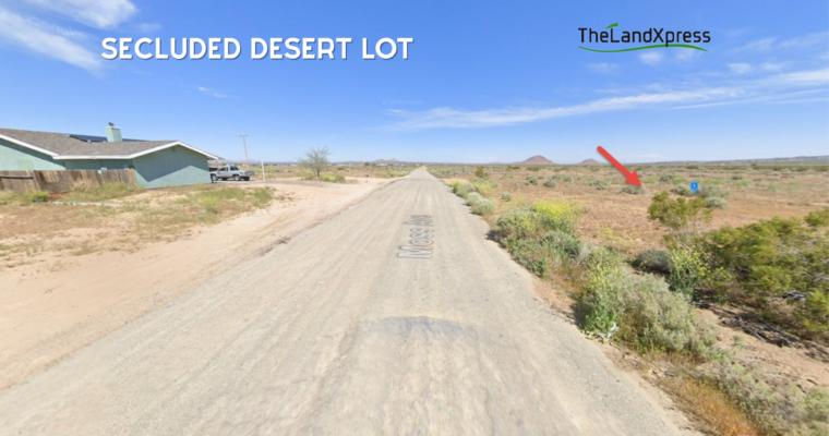 flat residential lot in California City, CA