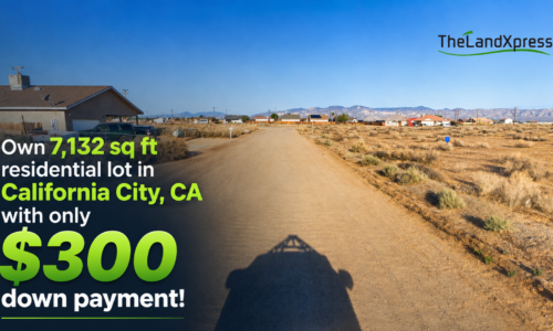 7,132 sq ft residential lot in California City, CA with only $300 down payment!