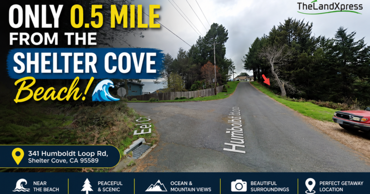 5,561 sq ft – Shelter Cove Lot, .5 mile to the Beach, Utilities on the street, Investment opportunity!